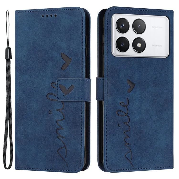 For Xiaomi Redmi K70E 5G / Poco X6 Pro 5G Wallet Cover Magnetic Skin-touch PU Leather+TPU Phone Case