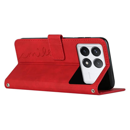 For Xiaomi Redmi K70E 5G / Poco X6 Pro 5G Wallet Cover Magnetic Skin-touch PU Leather+TPU Phone Case
