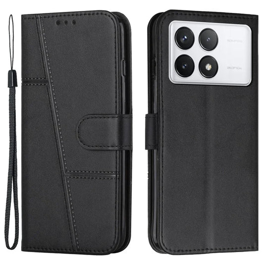 For Xiaomi Redmi K70E 5G / Poco X6 Pro 5G Wallet Case Leather Phone Cover Folding Stand