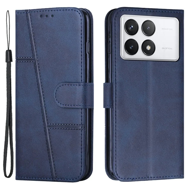 For Xiaomi Redmi K70E 5G / Poco X6 Pro 5G Wallet Case Leather Phone Cover Folding Stand