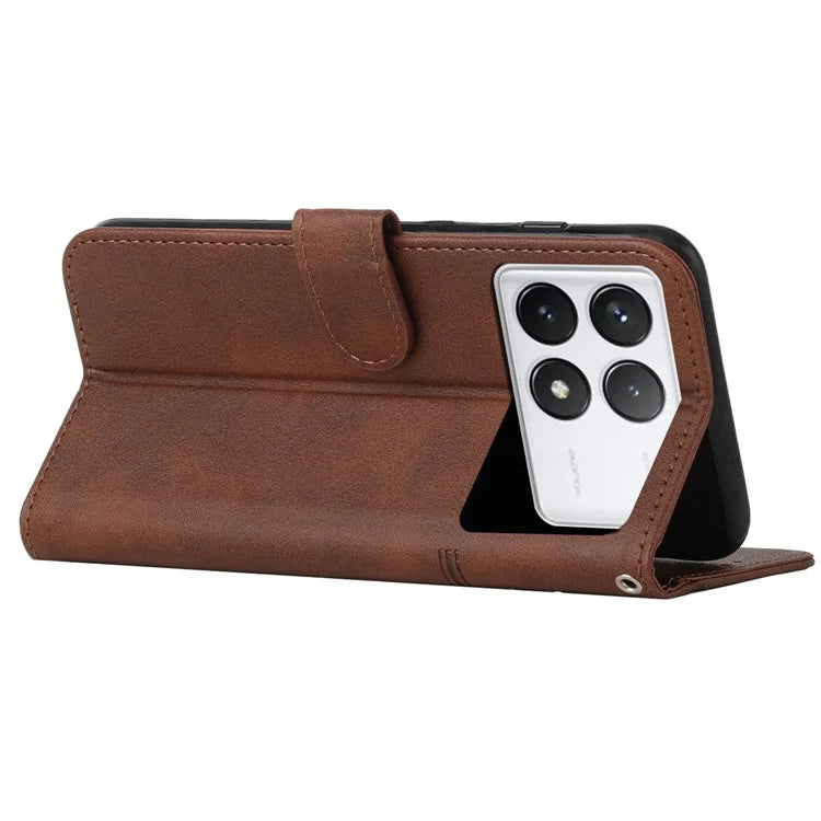 For Xiaomi Redmi K70E 5G / Poco X6 Pro 5G Wallet Case Leather Phone Cover Folding Stand
