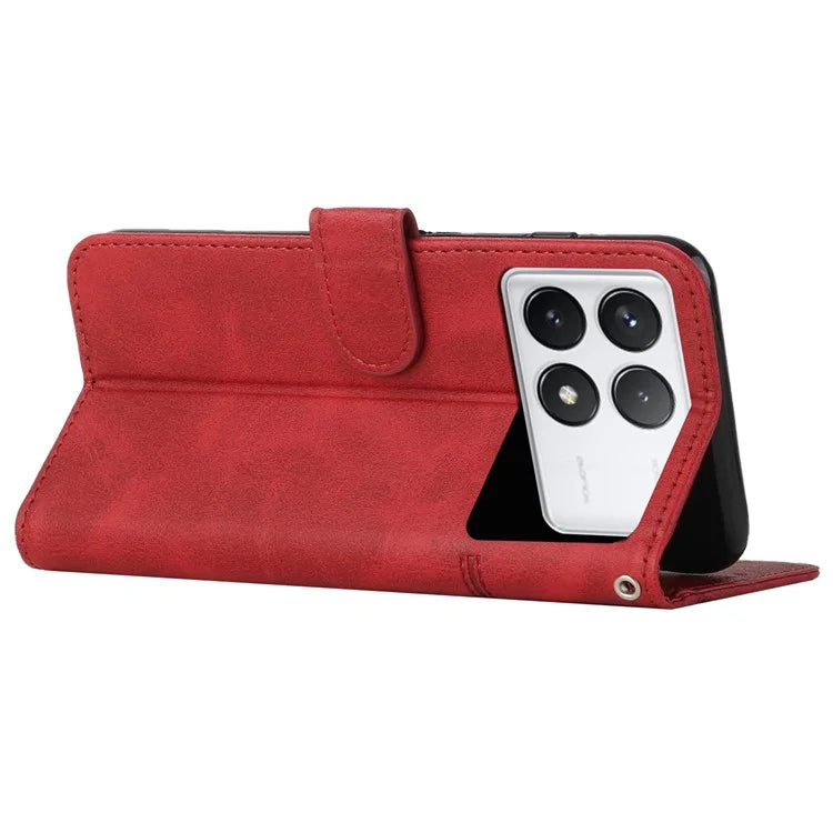 For Xiaomi Redmi K70E 5G / Poco X6 Pro 5G Wallet Case Leather Phone Cover Folding Stand