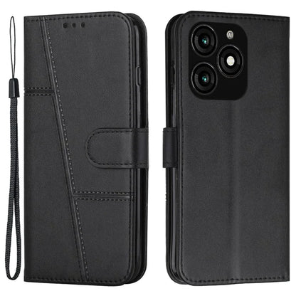 Leather Wallet Case for Transsion itel A70 Phone Stand Cover Calf Texture