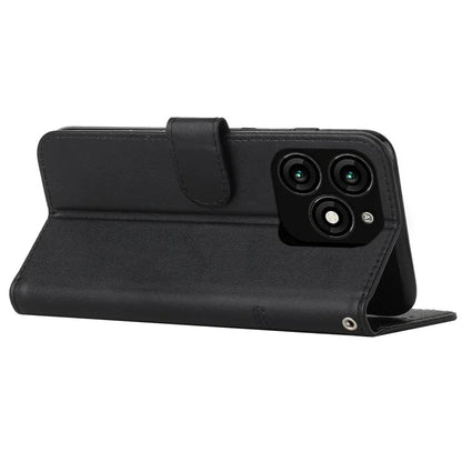 Leather Wallet Case for Transsion itel A70 Phone Stand Cover Calf Texture