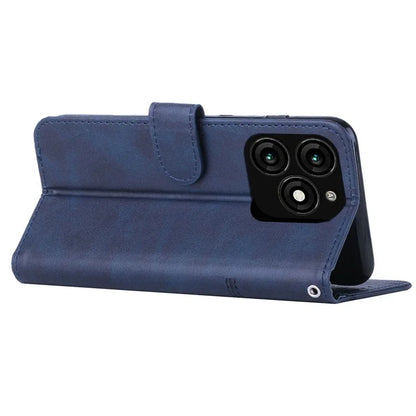 Leather Wallet Case for Transsion itel A70 Phone Stand Cover Calf Texture
