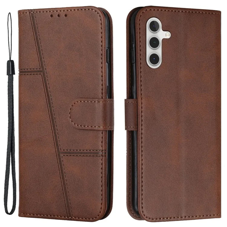 For Samsung Galaxy A55 5G Cell Phone Case Wallet PU Leather Phone Stand Cover