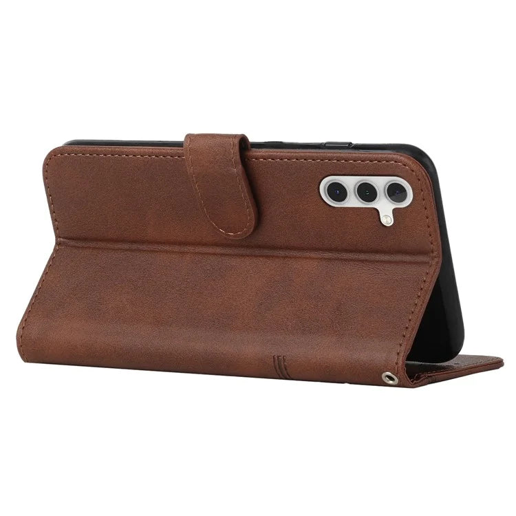 For Samsung Galaxy A55 5G Cell Phone Case Wallet PU Leather Phone Stand Cover