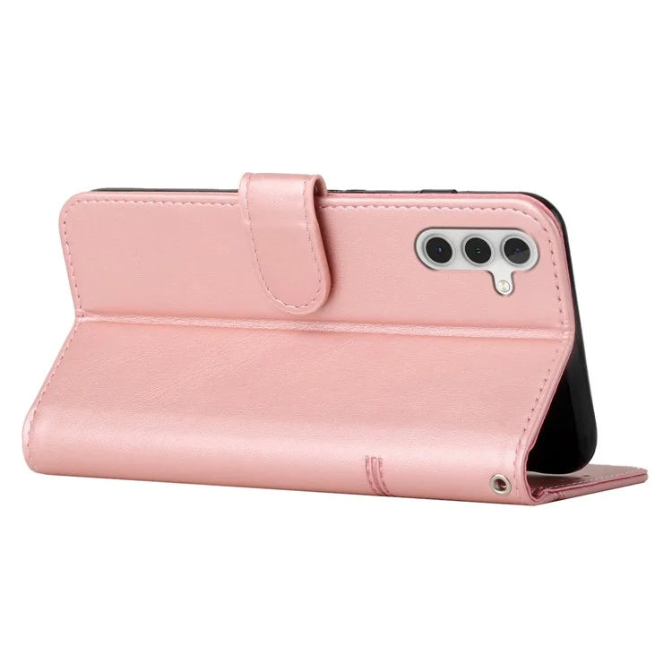 For Samsung Galaxy A55 5G Cell Phone Case Wallet PU Leather Phone Stand Cover