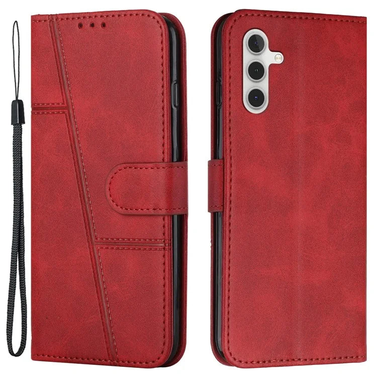 For Samsung Galaxy A55 5G Cell Phone Case Wallet PU Leather Phone Stand Cover