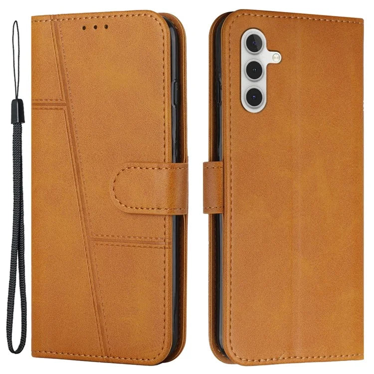 For Samsung Galaxy A55 5G Cell Phone Case Wallet PU Leather Phone Stand Cover