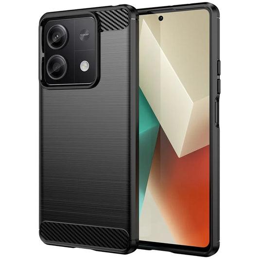 For Xiaomi Redmi Note 13 5G Cell Phone Shell Case TPU Carbon Fiber Texture Shell Cover
