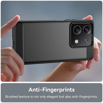 For Xiaomi Redmi Note 13 5G Cell Phone Shell Case TPU Carbon Fiber Texture Shell Cover