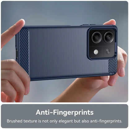 For Xiaomi Redmi Note 13 5G Cell Phone Shell Case TPU Carbon Fiber Texture Shell Cover