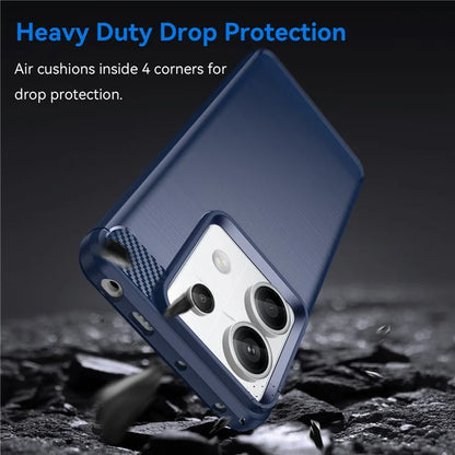 For Xiaomi Redmi Note 13 Pro 5G / Poco X6 5G TPU Cover Carbon Fiber Texture Cell Phone Case