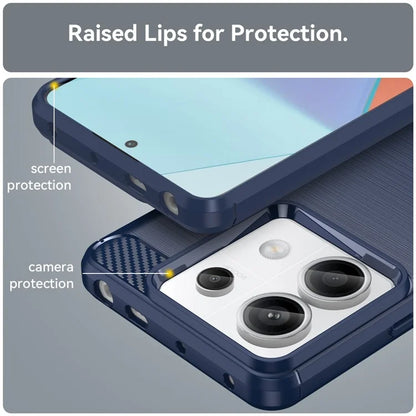 For Xiaomi Redmi Note 13 Pro 5G / Poco X6 5G TPU Cover Carbon Fiber Texture Cell Phone Case