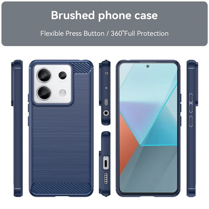 For Xiaomi Redmi Note 13 Pro 5G / Poco X6 5G TPU Cover Carbon Fiber Texture Cell Phone Case