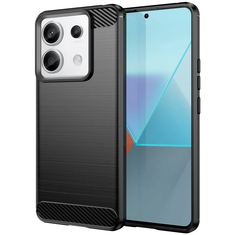 For Xiaomi Redmi Note 13 Pro 5G / Poco X6 5G TPU Cover Carbon Fiber Texture Cell Phone Case
