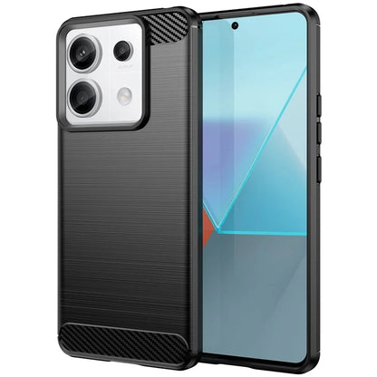 For Xiaomi Redmi Note 13 Pro 5G / Poco X6 5G TPU Cover Carbon Fiber Texture Cell Phone Case