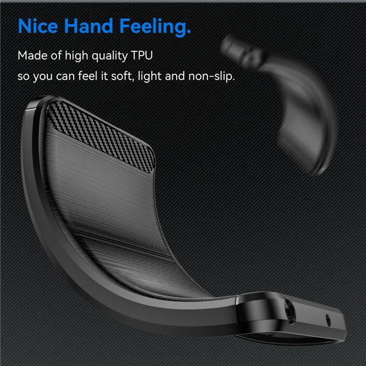 For Xiaomi Redmi Note 13 Pro 5G / Poco X6 5G TPU Cover Carbon Fiber Texture Cell Phone Case