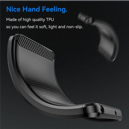For Xiaomi Redmi Note 13 Pro 5G / Poco X6 5G TPU Cover Carbon Fiber Texture Cell Phone Case