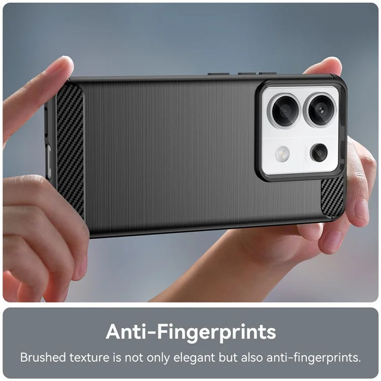 For Xiaomi Redmi Note 13 Pro 5G / Poco X6 5G TPU Cover Carbon Fiber Texture Cell Phone Case