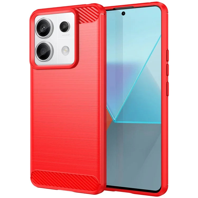For Xiaomi Redmi Note 13 Pro 5G / Poco X6 5G TPU Cover Carbon Fiber Texture Cell Phone Case