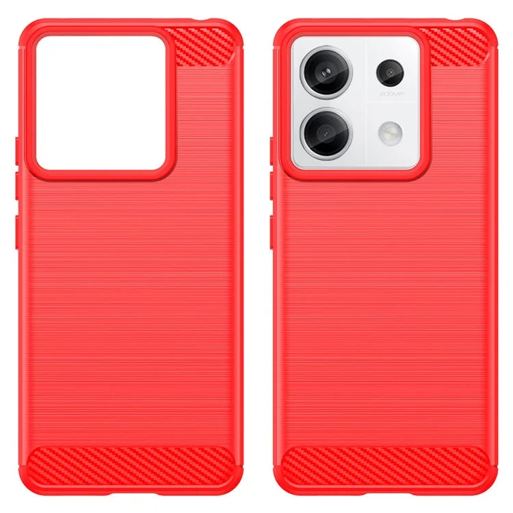 For Xiaomi Redmi Note 13 Pro 5G / Poco X6 5G TPU Cover Carbon Fiber Texture Cell Phone Case