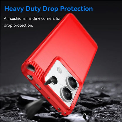For Xiaomi Redmi Note 13 Pro 5G / Poco X6 5G TPU Cover Carbon Fiber Texture Cell Phone Case