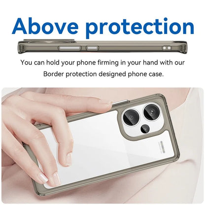 For Xiaomi Redmi Note 13 Pro+ 5G Phone Case TPU + Acrylic Cover Colorful Frame