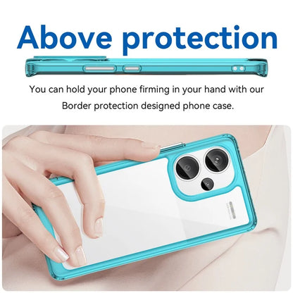 For Xiaomi Redmi Note 13 Pro+ 5G Phone Case TPU + Acrylic Cover Colorful Frame