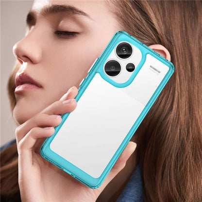 For Xiaomi Redmi Note 13 Pro+ 5G Phone Case TPU + Acrylic Cover Colorful Frame