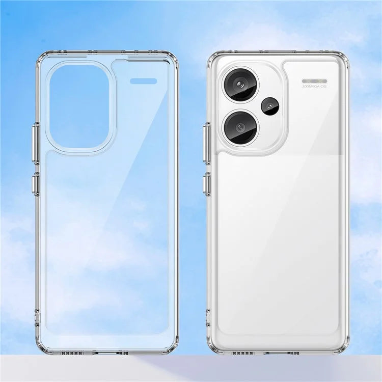 For Xiaomi Redmi Note 13 Pro+ 5G Phone Case TPU + Acrylic Cover Colorful Frame