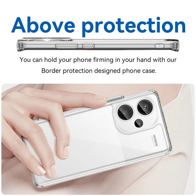 For Xiaomi Redmi Note 13 Pro+ 5G Phone Case TPU + Acrylic Cover Colorful Frame