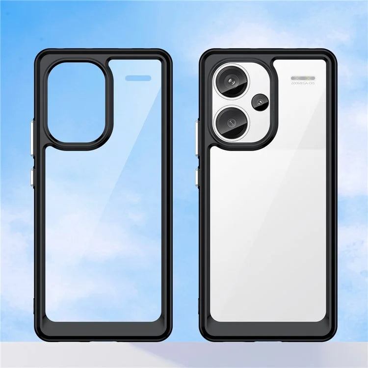 For Xiaomi Redmi Note 13 Pro+ 5G Phone Case TPU + Acrylic Cover Colorful Frame