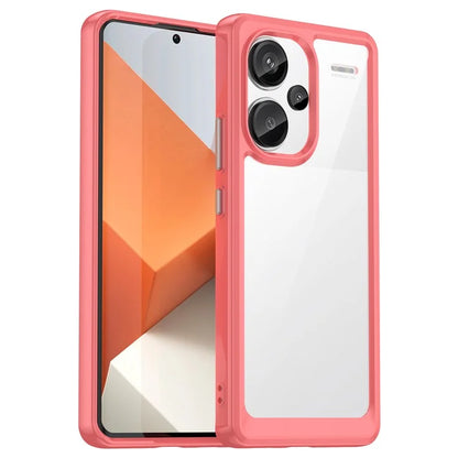 For Xiaomi Redmi Note 13 Pro+ 5G Phone Case TPU + Acrylic Cover Colorful Frame