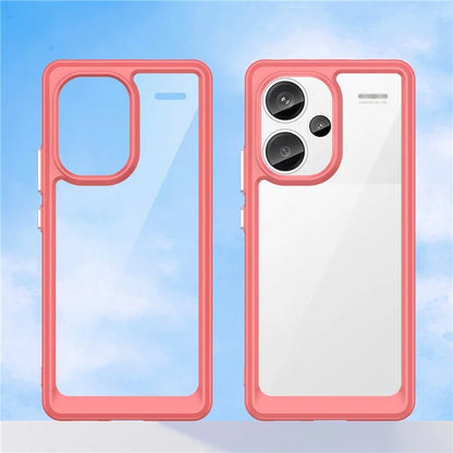 For Xiaomi Redmi Note 13 Pro+ 5G Phone Case TPU + Acrylic Cover Colorful Frame