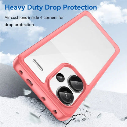 For Xiaomi Redmi Note 13 Pro+ 5G Phone Case TPU + Acrylic Cover Colorful Frame