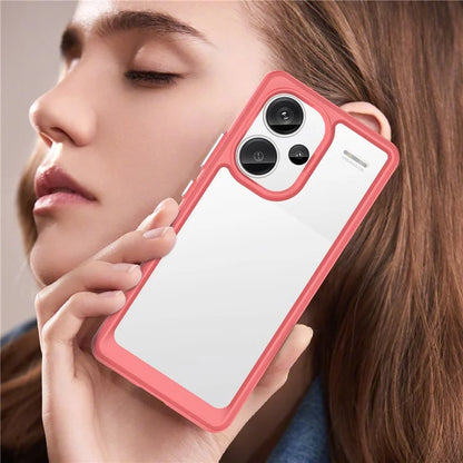 For Xiaomi Redmi Note 13 Pro+ 5G Phone Case TPU + Acrylic Cover Colorful Frame