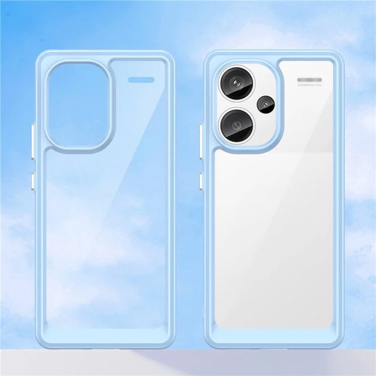 For Xiaomi Redmi Note 13 Pro+ 5G Phone Case TPU + Acrylic Cover Colorful Frame