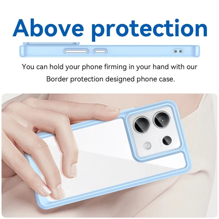 For Xiaomi Redmi Note 13 Pro 5G / Poco X6 5G Phone Case TPU+Acrylic Protective Cover