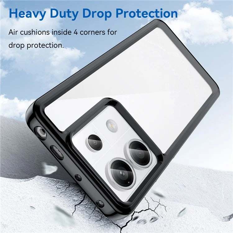 For Xiaomi Redmi Note 13 Pro 5G / Poco X6 5G Phone Case TPU+Acrylic Protective Cover