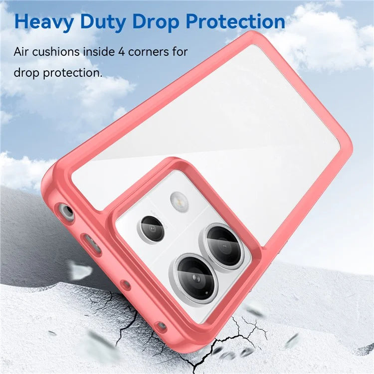 For Xiaomi Redmi Note 13 Pro 5G / Poco X6 5G Phone Case TPU+Acrylic Protective Cover