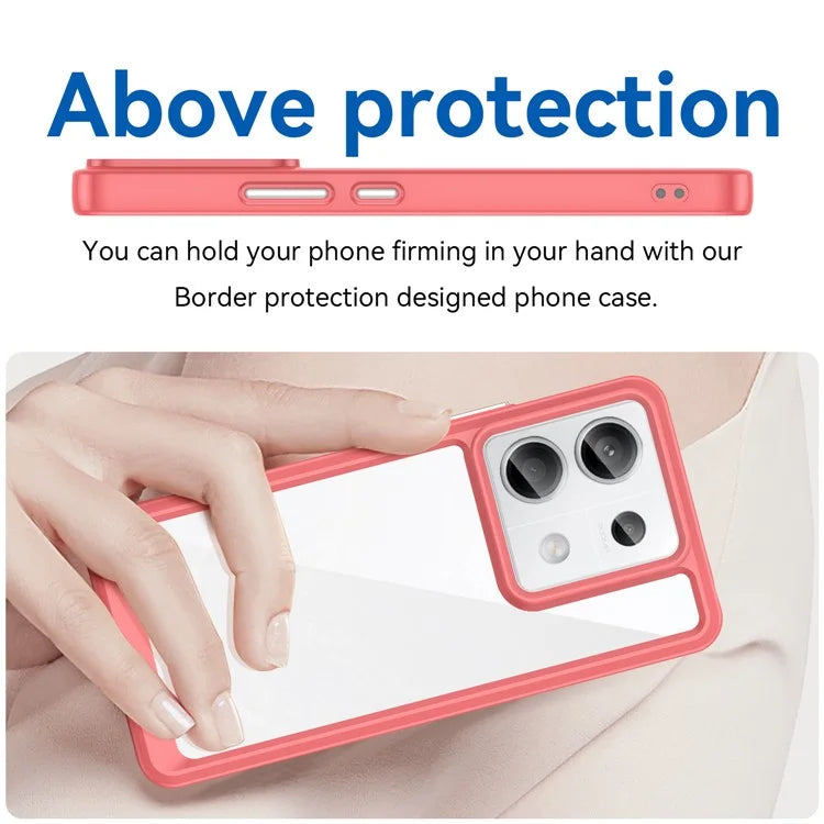 For Xiaomi Redmi Note 13 Pro 5G / Poco X6 5G Phone Case TPU+Acrylic Protective Cover