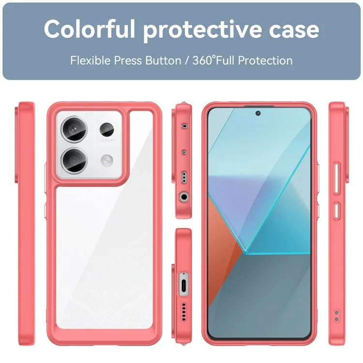 For Xiaomi Redmi Note 13 Pro 5G / Poco X6 5G Phone Case TPU+Acrylic Protective Cover