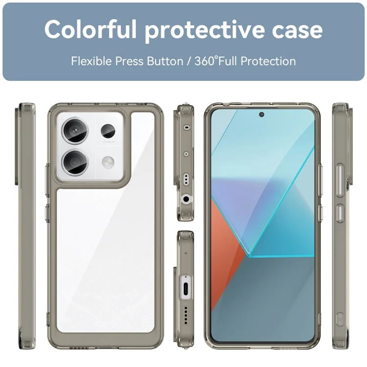 For Xiaomi Redmi Note 13 Pro 5G / Poco X6 5G Phone Case TPU+Acrylic Protective Cover