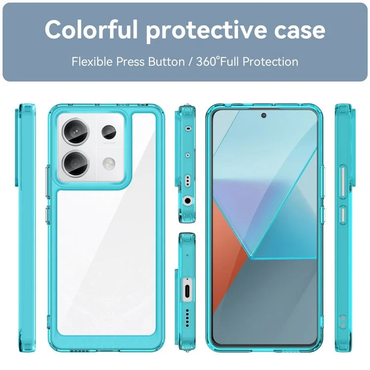 For Xiaomi Redmi Note 13 Pro 5G / Poco X6 5G Phone Case TPU+Acrylic Protective Cover