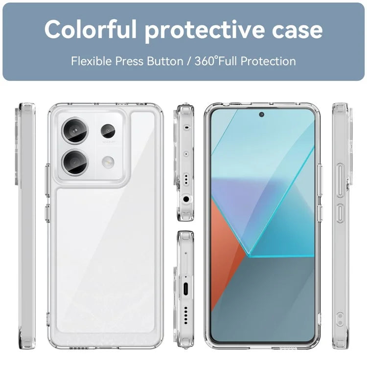 For Xiaomi Redmi Note 13 Pro 5G / Poco X6 5G Phone Case TPU+Acrylic Protective Cover
