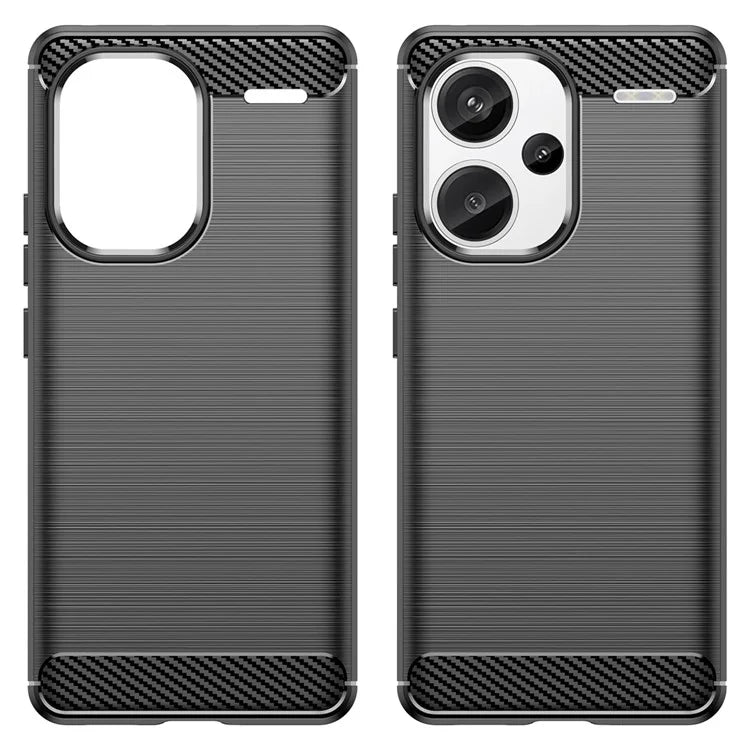 Phone Cover for Xiaomi Redmi Note 13 Pro+ 5G Case TPU Carbon Fiber Texture Phone Shell