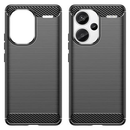 Phone Cover for Xiaomi Redmi Note 13 Pro+ 5G Case TPU Carbon Fiber Texture Phone Shell