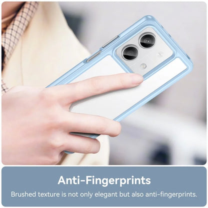 For Xiaomi Redmi Note 13 5G Phone Case Colorful TPU Frame+Acrylic Clear Back
